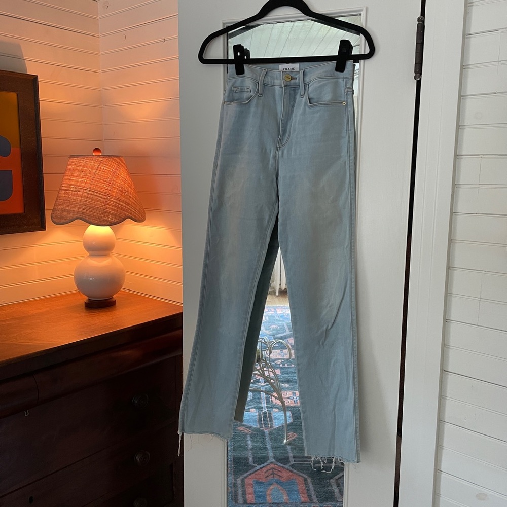 Frame Denim Women's Light Blue Ankle Jeans
